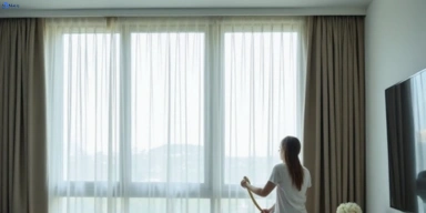 Delicate sheer drape cleaning heatherton-vic Matty Curtain Cleaning