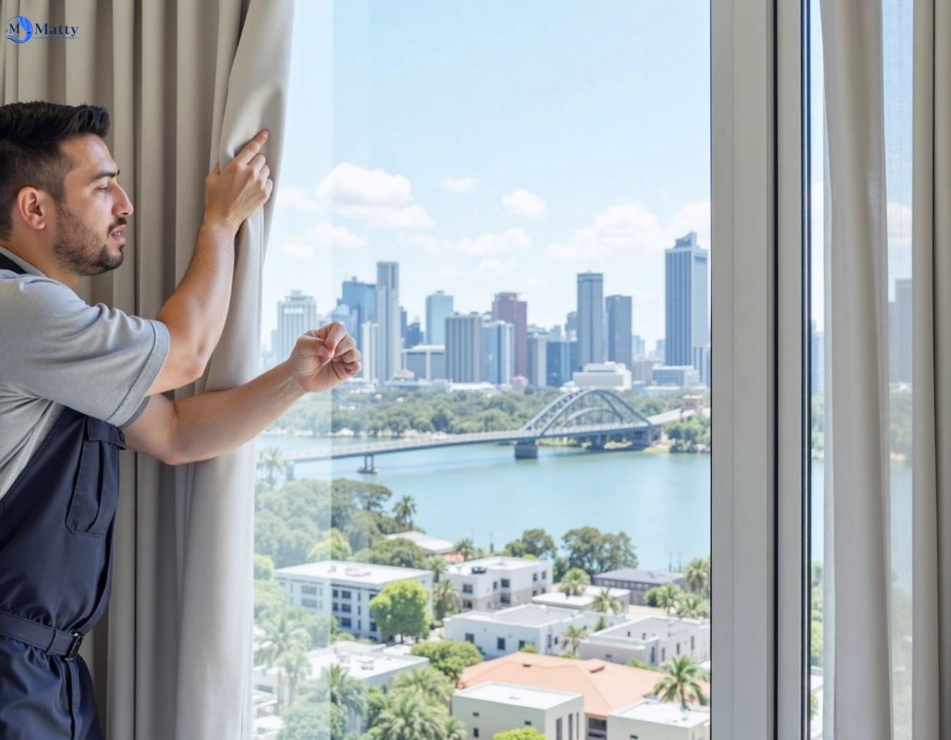 Professional curtain steam cleaning service heatherton-vic QLD by Matty Curtain Cleaning